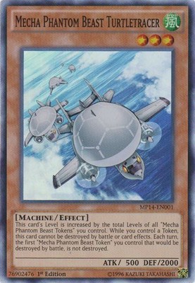 Mecha Phantom Beast Turtletracer - MP14-EN001 - Super Rare - 1st Edition - Moder-image