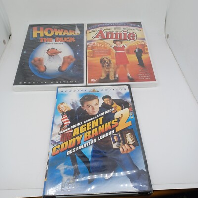 Kids Dvd Lot Agent Cody Banks, Annie, Howard the Duck. NIP-image