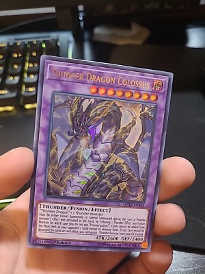 Thunder Dragon Colossus MP19-EN183 2019 Gold Sarcophagus Tin Mega Pack 1st...-image