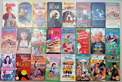 Kids Children VHS Movies Pick and Choose -  $1.70 Each - Alphabetical Order-image