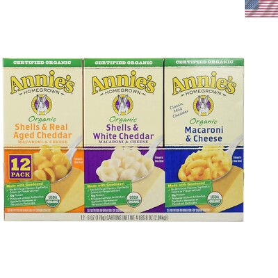 Annie's Organic Mac & Cheese Variety Pack 6 Ounce box, 12 Count-image