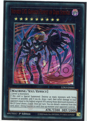 YUGIOH Number C40: Gimmick Puppet of Dark Strings (Red) LDS3-EN065 UR 1st-ED NM-image