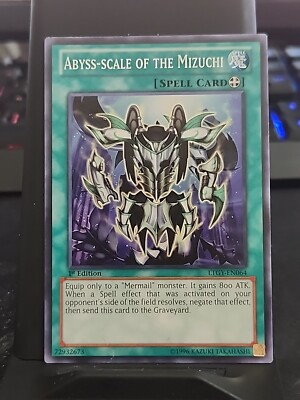 Abyss-Scale of the Mizuchi - 1st Edition - Yugioh Spell Card - Vintage-image