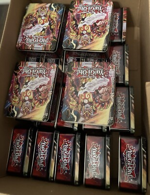 YuGiOh - Brotherhood Of The First Fist 2014 Mega Tins - Empty Lot of 24 Tins!!-image