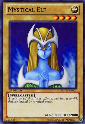 3 x Mystical Elf - LCYW-EN005 - Common - 1st Edition Near Mint, English-image