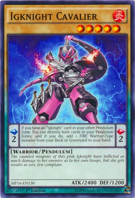 Igknight Cavalier - MP16-EN130 - Common - 1st Edition - Moderately Played-image