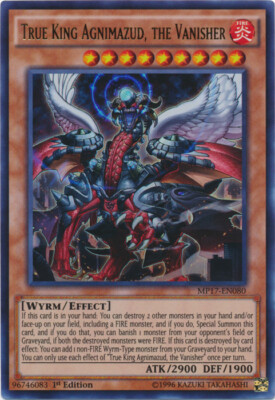 True King Agnimazud, the Vanisher - MP17-EN080 - Ultra Rare - 1st Edition NM YuG-image