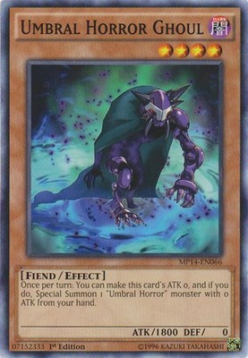 Umbral Horror Ghoul - MP14-EN066 - Common - 1st Edition - Heavily Played-image