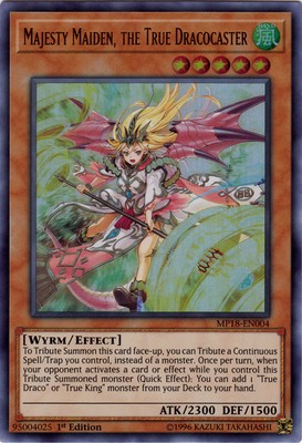 Majesty Maiden, the True Dracocaster - MP18-EN004 - Ultra Rare - 1st Edition Lig-image