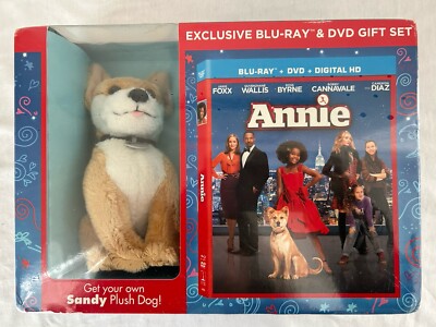 Annie Blu Ray + DVD + Plush Sandy Dog GIFT SET Collector's Edition JAMIE FOXX-image