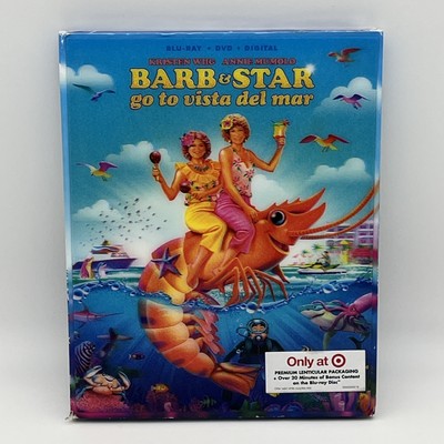 Barb & Star Go To Vista Del Mar (Blu-ray/DVD, 2021) w/ Slipcover New Sealed-image