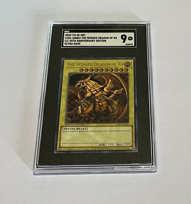 SGC 9 Mint 2023 Yu-Gi-Oh! The Winged Dragon Of RA #LC01-EN003 Ultra Rare-image