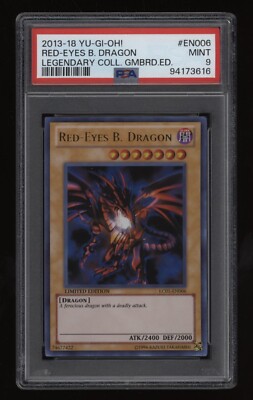 2013 YU-GI-OH! Red-Eyes Black Dragon Limited PSA 9 Legendary Collection #EN006-image
