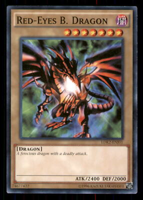 Yugioh Red-Eyes B. Dragon #LDK2-ENJ01 Legendary Decks II LP-image