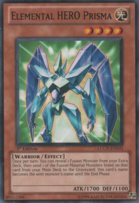 Yugioh! LP Elemental HERO Prisma - LCGX-EN033 - Common - Unlimited Edition Light-image