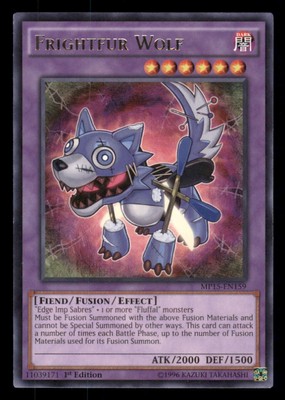 Yu-gi-oh Frightfur Wolf #MP15-EN159 2015 Mega-Tins Mega Pack LP-image