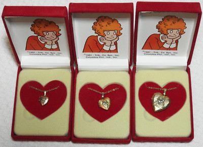 1981 Little Orphan Annie Locket Necklaces by Supreme Creations - Three Sizes -image