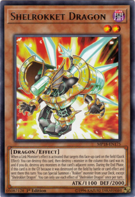 Shelrokket Dragon - MP18-EN175 - Rare - 1st Edition NM YuGiOh!  2018 Mega-Tin Me-image