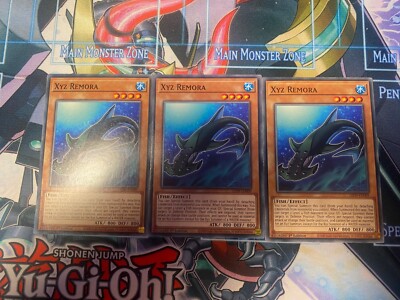Yu-Gi-Oh! Xyz Remora LED9-EN009 Common 1st Edition English NM Playset x3-image