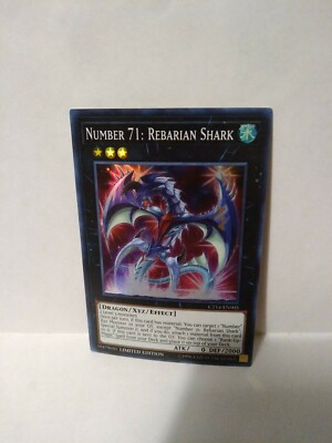Yu-Gi-Oh! TCG Number 71: Rebarian Shark 2017 Mega-Tins Promos CT14-EN005 Limite…-image