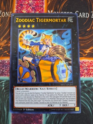 Yu-Gi-Oh! TCG Zoodiac Tigermortar MP17-EN207 Ultra Rare 1st Edition Near Mint-image