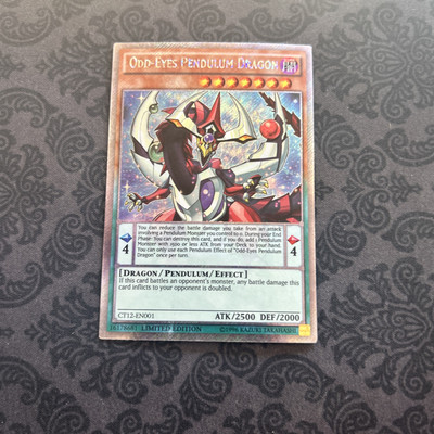 Yugioh! Odd-Eyes Pendulum Dragon - CT12-EN001 - Platinum Secret Rare-image
