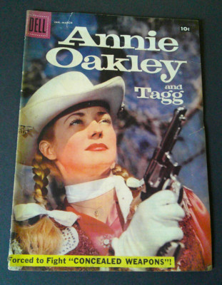Annie Oakley and Tagg No. 14 (Jan. / March 1958,  Dell Comics) Gail Davis - VG-image