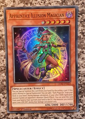 Yugioh Apprentice Illusion Magician LEDD-ENA03 Ultra Rare 1st Edition 2017 NM-image