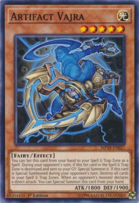 Artifact Vajra - MP18-EN027 - Common - 1st Edition NM YuGiOh!  2018 Mega-Tin Meg-image