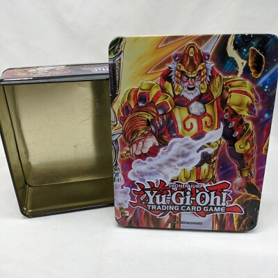 **EMPTY TIN** Yugioh Brotherhood Of The First Fist Collectible 2014 Mega Tin-image