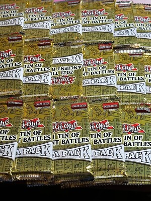 Yugioh TCG 2021 Tin of Ancient Battles Mega Pack 1st Edition 36 Booster Pack Lot-image