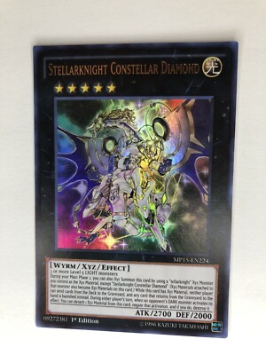 YuGiOh! StellarKnight Constellar Diamond MP15-EN224 1st Ed - Ultra Rare - NM-image