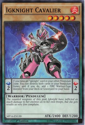Yu-Gi-Oh! Igknight Cavalier MP16-EN130 Common 1st Edition NM-image