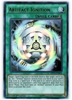 Artifact Ignition - MP15-EN034 - Ultra Rare - 1st Edition x1 Lightly Played-image