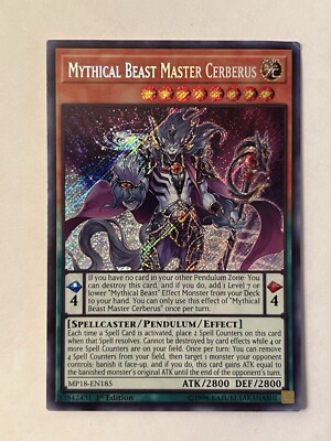 Yu-Gi-Oh! TCG Mythical Beast Master Cerberus 2018 Mega-Tin Mega Pack MP18-EN185-image