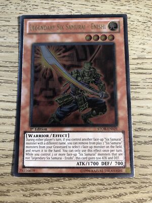 Legendary Six Samurai - Enishi STOR-EN021 Ultimate Rare 1st Edition Yugioh Card-image