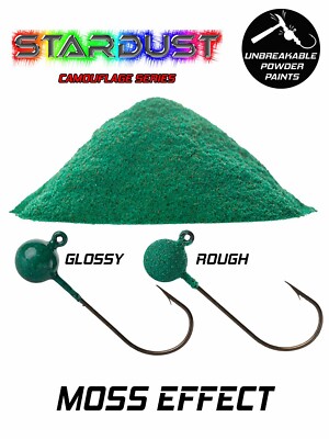 Stardust Plastic Coating Powder for Fishing Weights Color: Moss Effect-image