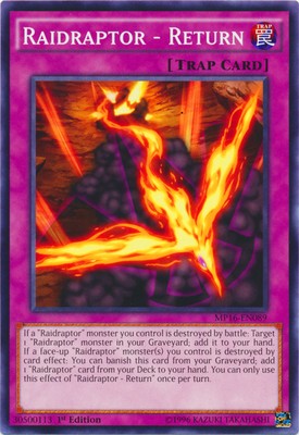 Raidraptor - Return - MP16-EN089 - Common - 1st Edition Near Mint 2016 Mega Tin -image