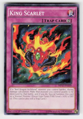 2017 Mega-Tins Mega Pack #MP17-EN109 King Scarlet 1st Edition-image