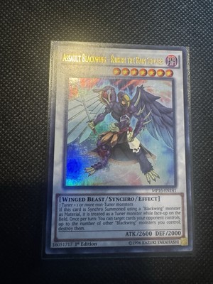 Assault Blackwing - Raikiri the Rain Shower - MP16-EN141 - 1st Ed - Lp Yugioh-image