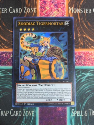Yu-Gi-Oh! Zoodiac Tigermortar MP17-EN207 1st Edition Ultra Rare NM b2/-image