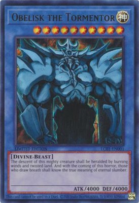 Yu-Gi-Oh Card - LC01-EN001 - OBELISK THE TORMENTOR (ultra rare holo) - NM/Mint-image
