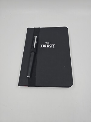 Tissot Leather Bound Notebook And Ink Pen-image