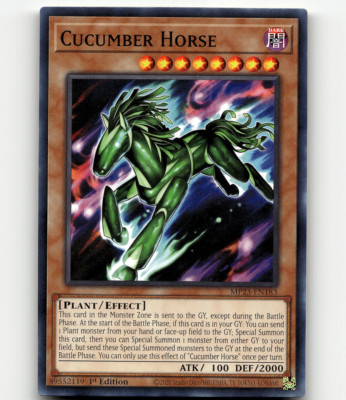 Yugioh Cucumber Horse 25th Anniv. Tin: Dueling Heroes Mega Pack-image