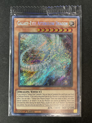 Yugioh LDS2-EN052 Galaxy-Eyes Afterglow Dragon 1st Ed Secret Rare Promo SEALED-image