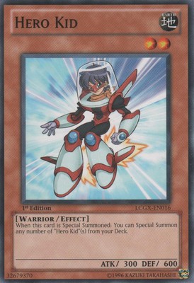 1 x HERO Kid - LCGX-EN016 - Common - 1st Edition Near Mint, English-image