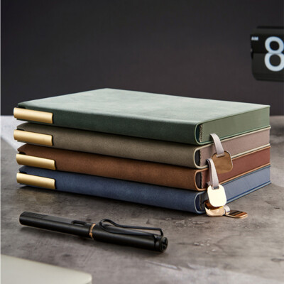 Thick PU Leather Journal A5 Notebook Lined Paper Writing Vintage Diary 256 Pages-image