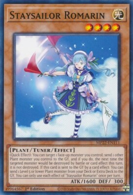 1x Staysailor Romarin - 1st Editi NM Eng YuGiOh - 2022 Mega Tin - Pharoah's Gods-image