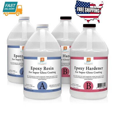 4 Gallon Bottle Home Epoxy Resin Crystal Clear Resin Safe Super Gloss Coating-image
