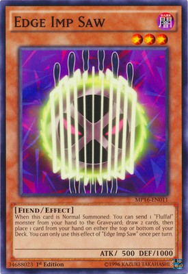 Edge Imp Saw - MP16-EN011 - Common - 1st Edition Near Mint 2016 Mega Tin Singles-image